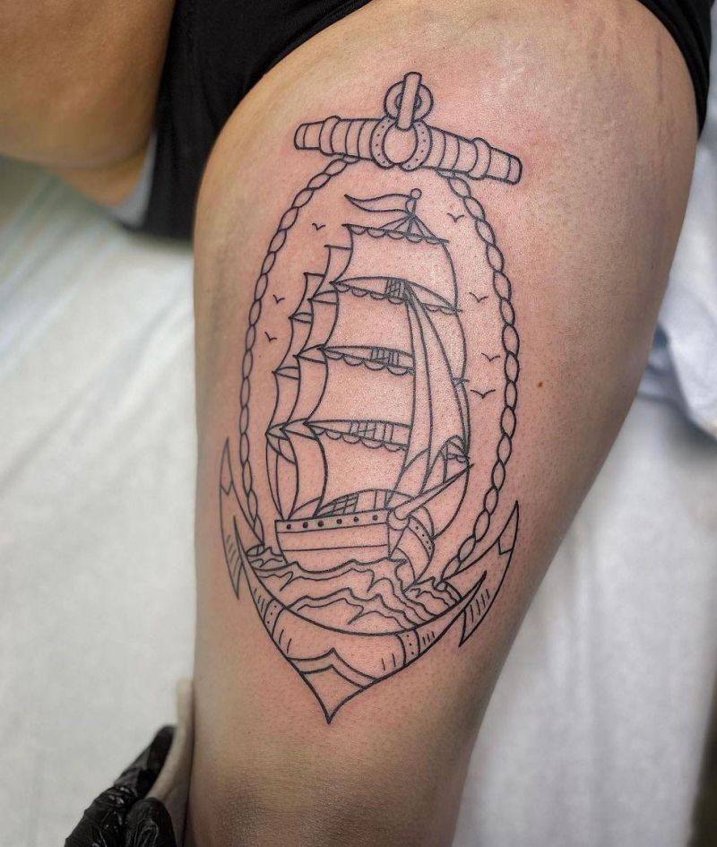 30 Gorgeous Clipper Tattoos You Can’t Miss