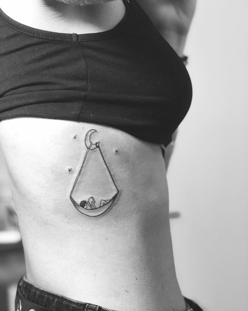 30 Gorgeous Hammock Tattoos You Can Copy