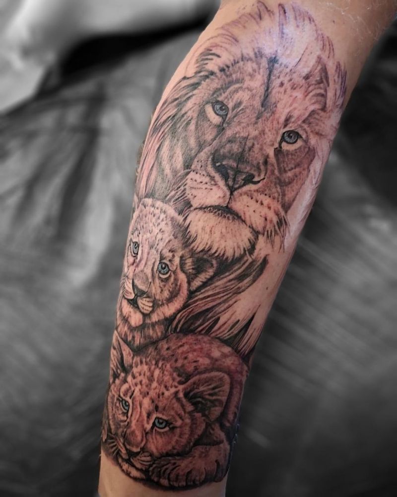 30 Cute Lion Cub Tattoos You Will Love