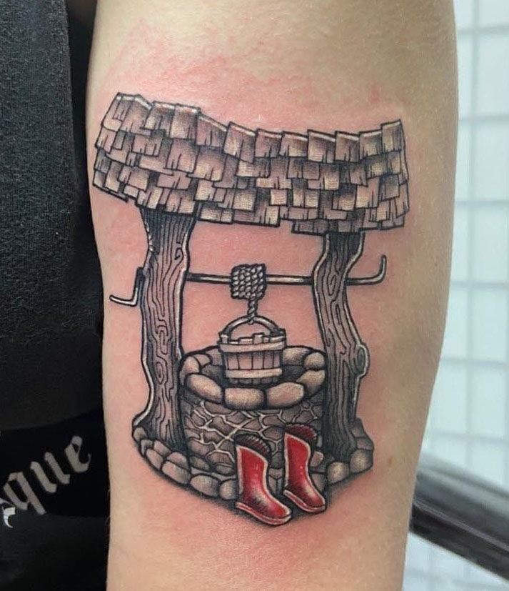 30 Pretty Wishing Well Tattoos You Can Copy