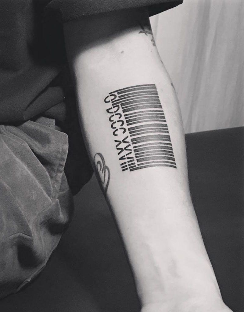 30 Unique Barcode Tattoos You Can Copy