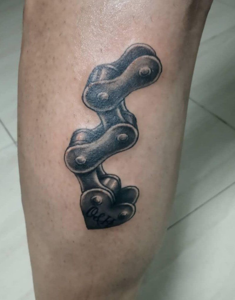 30 Pretty Bike Chain Tattoos You Can Copy