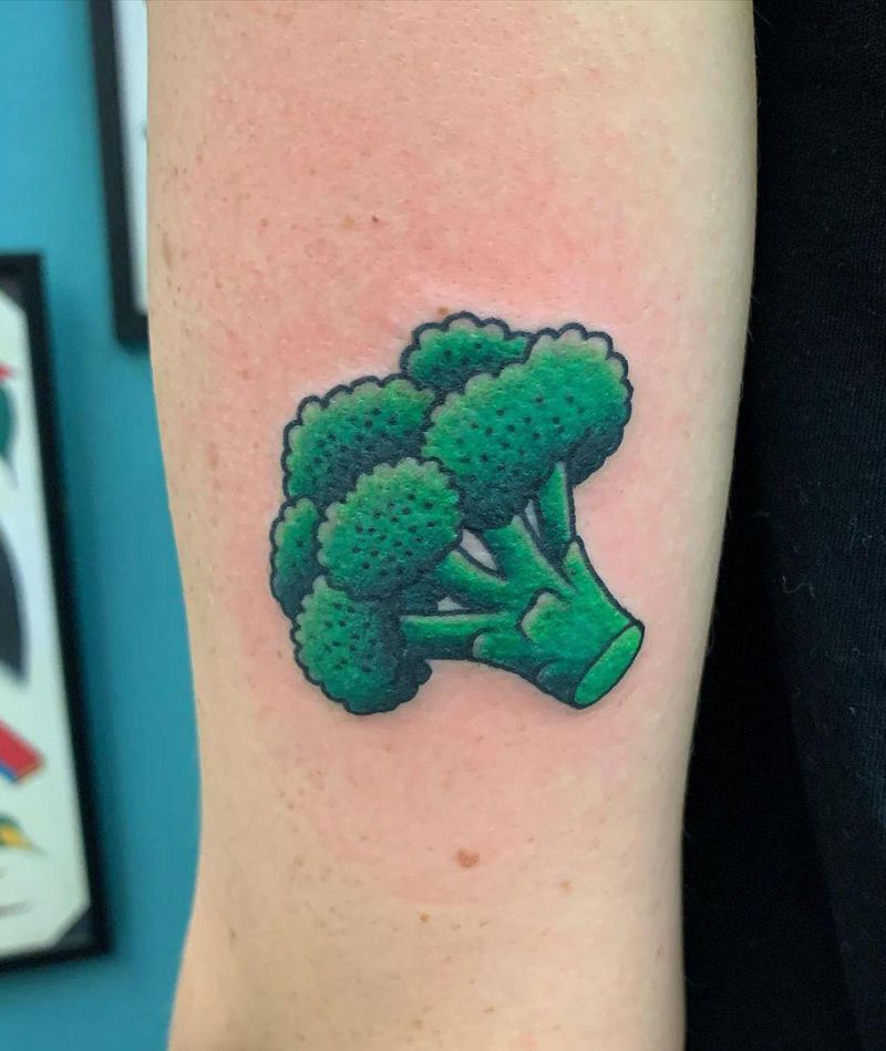 30 Pretty Broccoli Tattoos You Will Love