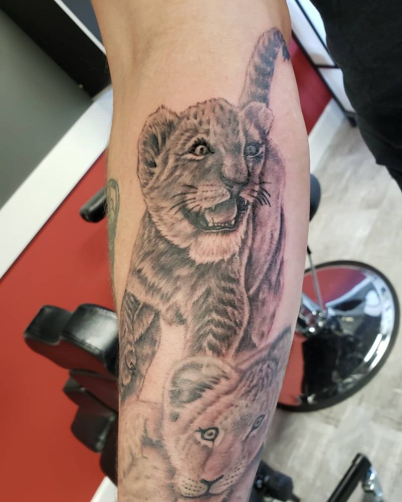 30 Cute Lion Cub Tattoos You Will Love