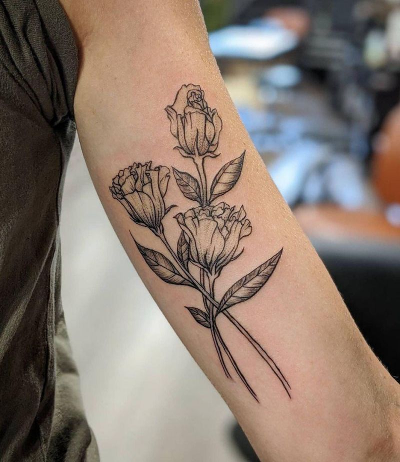 30 Pretty Lisianthus Tattoos You Must See