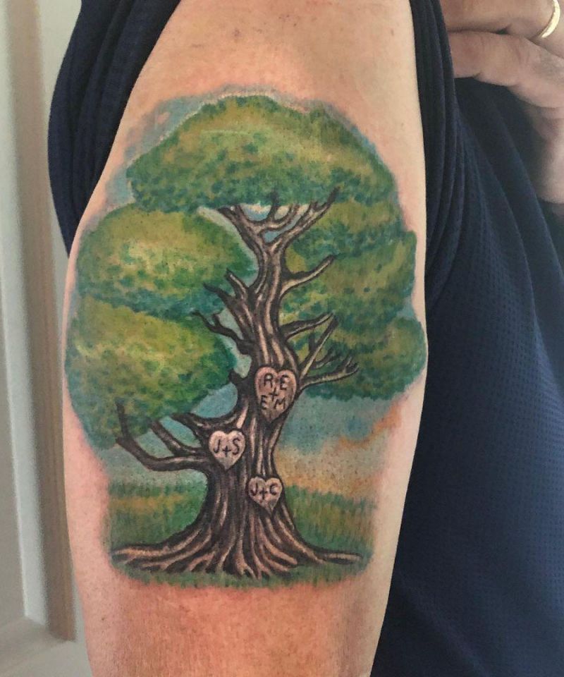 30 Gorgeous Maple Tree Tattoos to Inspire You