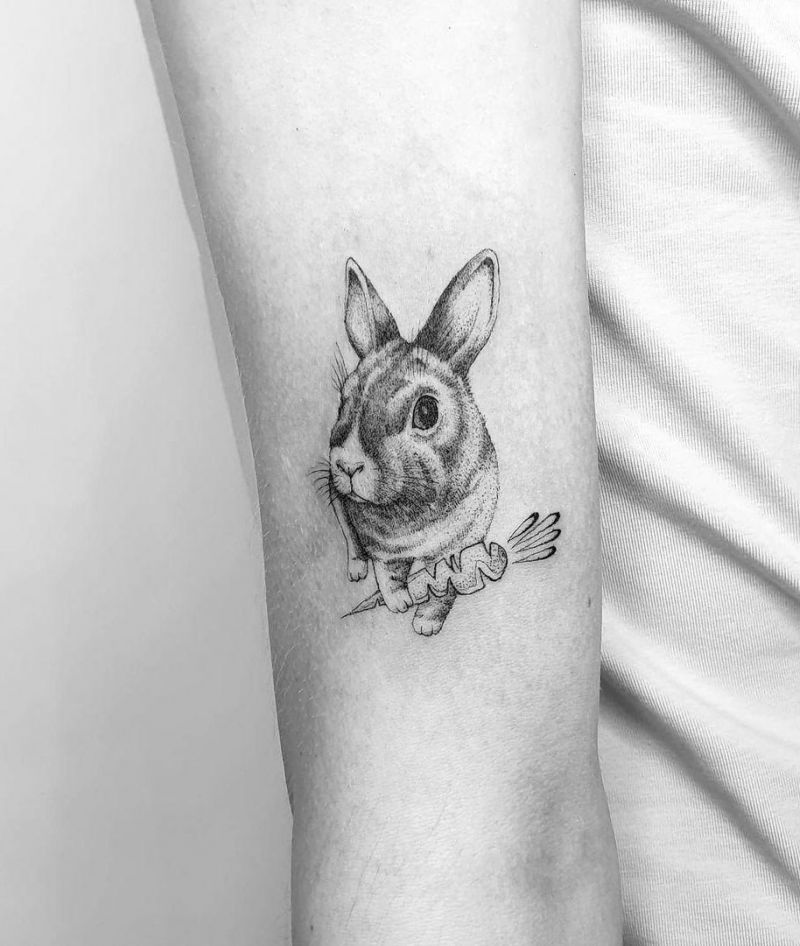 30 Wonderful Rabbit Tattoos Make You Attractive