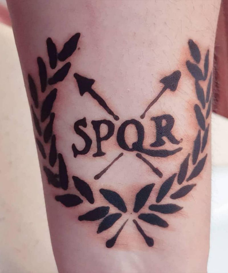 30 Unique SPQR Tattoos You Must See