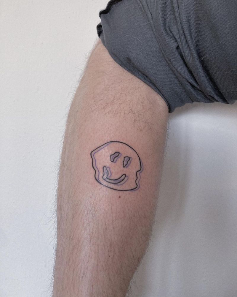 30 Pretty Smiley Face Tattoos You Can Copy