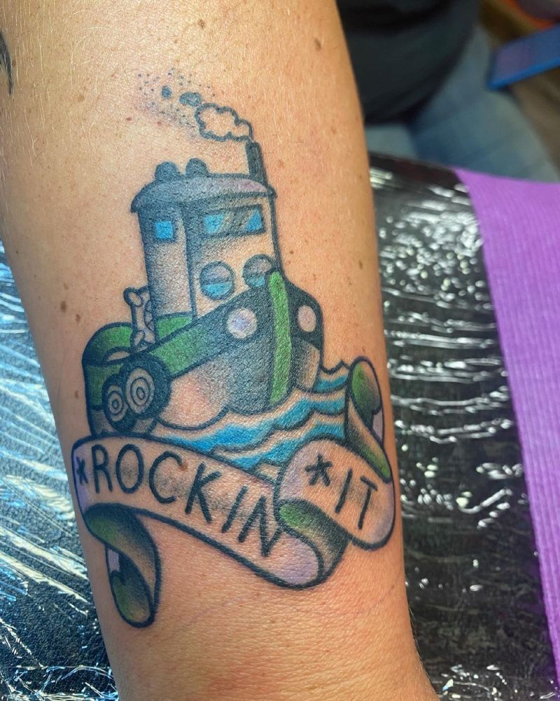 17 Pretty Steamboat Tattoos You Can Copy