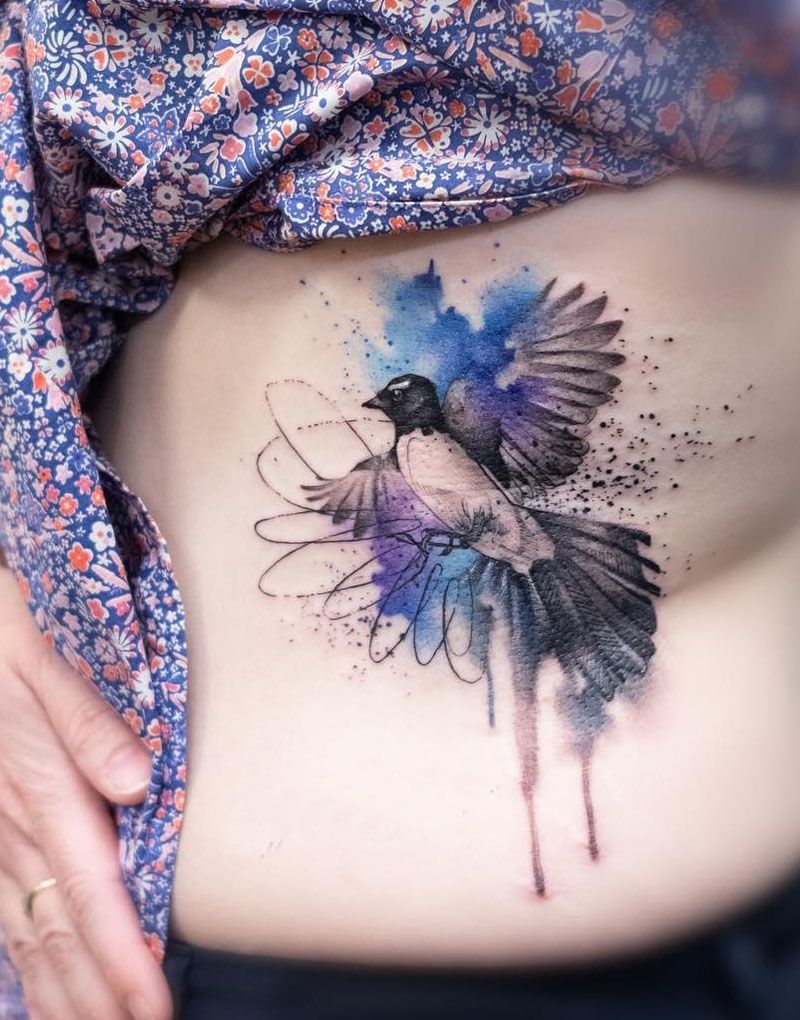 30 Pretty Willy Wagtail Tattoos You Must Love