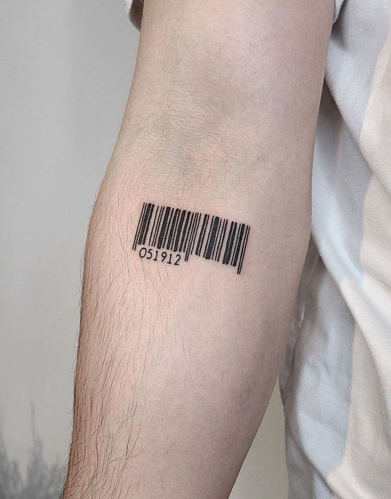 30 Unique Barcode Tattoos You Can Copy