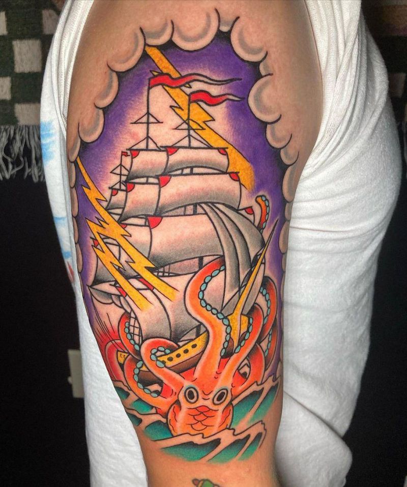 30 Gorgeous Clipper Tattoos You Can’t Miss