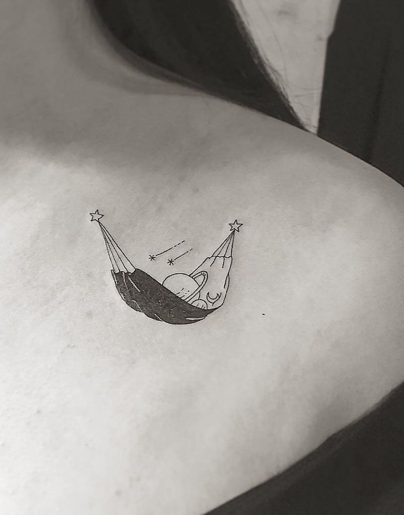 30 Gorgeous Hammock Tattoos You Can Copy