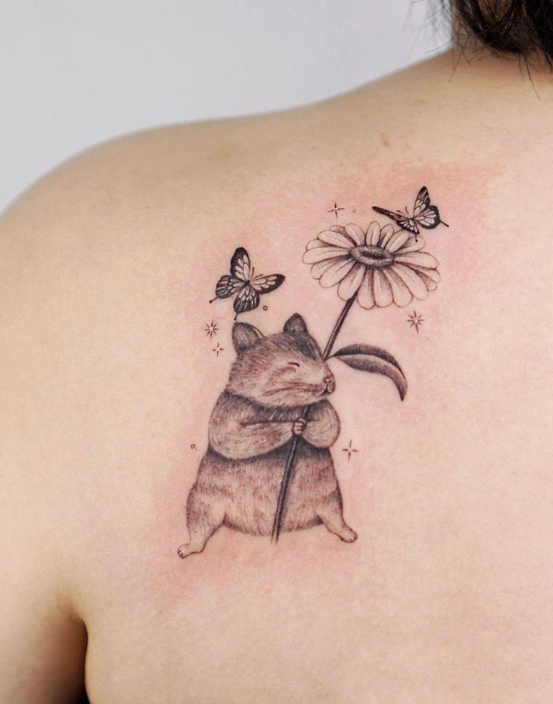 30 Cute Hamster Tattoos You Must See