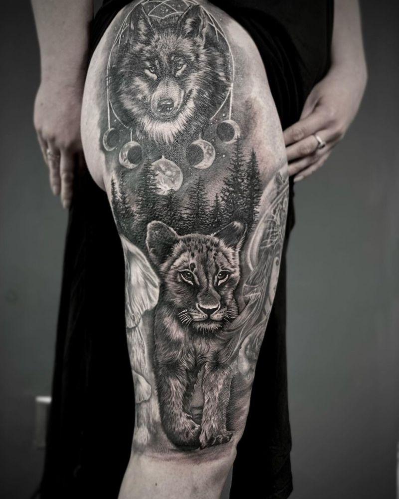 30 Cute Lion Cub Tattoos You Will Love