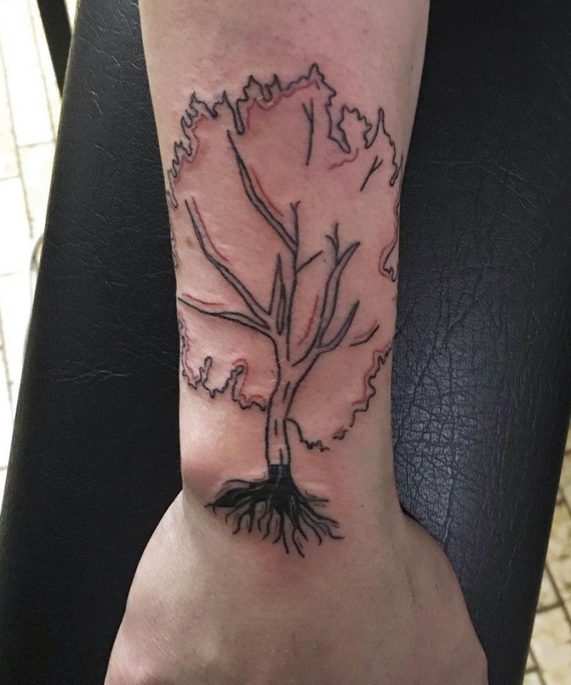 30 Gorgeous Maple Tree Tattoos to Inspire You