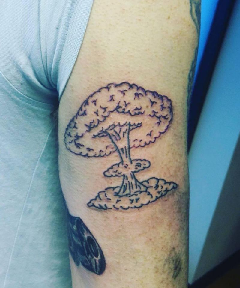 30 Gorgeous Mushroom Cloud Tattoos You Must Love