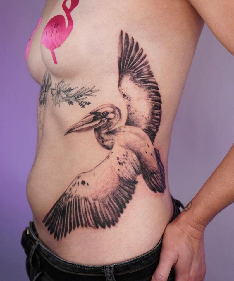 30 Pretty Pelican Tattoos You Can’t Miss