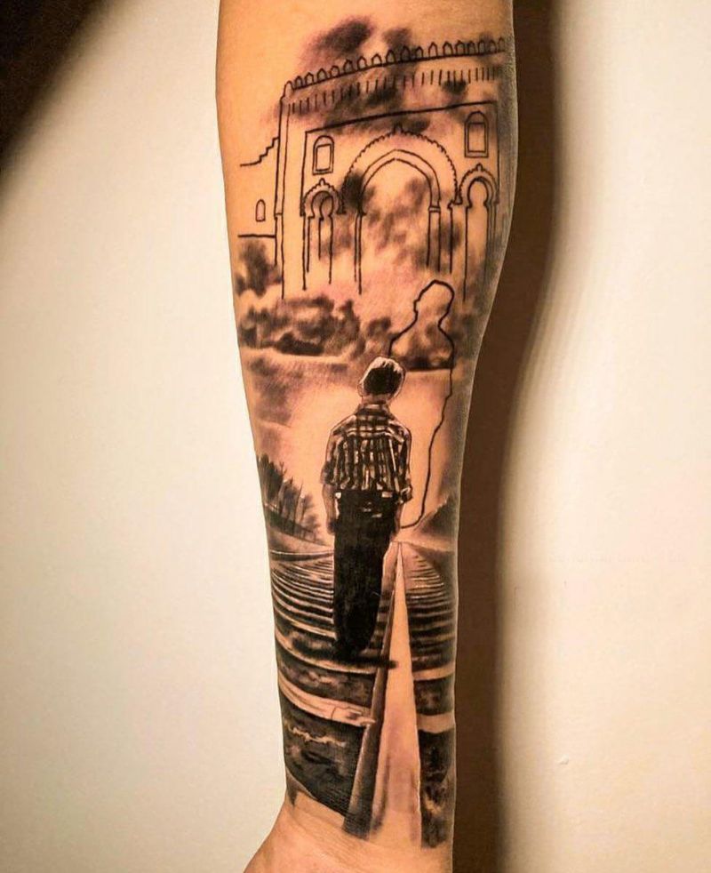 30 Pretty Railroad Tattoos You Must Love