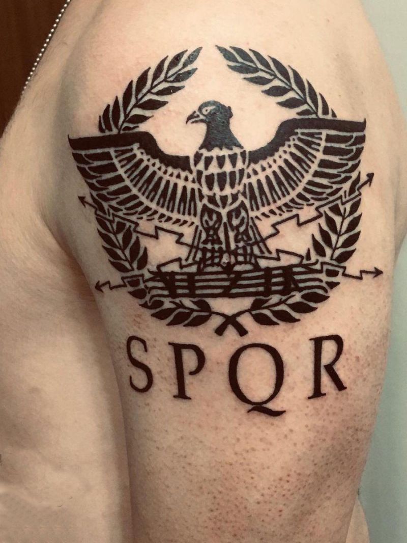 30 Unique SPQR Tattoos You Must See