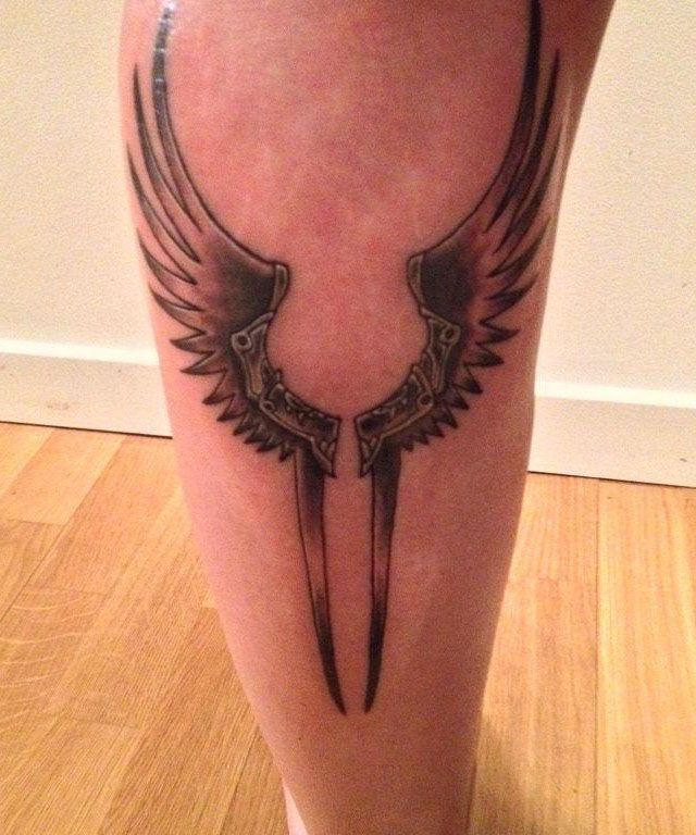 30 Pretty Valkyrie Wings Tattoos for Your Inspiration