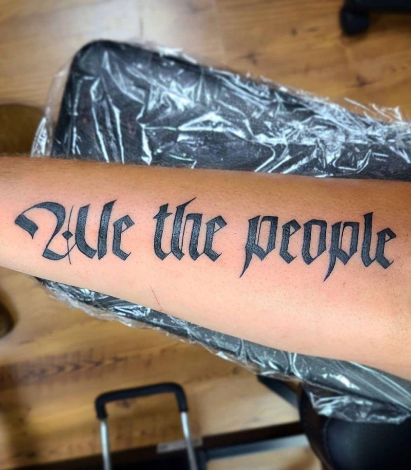 30 Perfect We The People Tattoos You Must Try