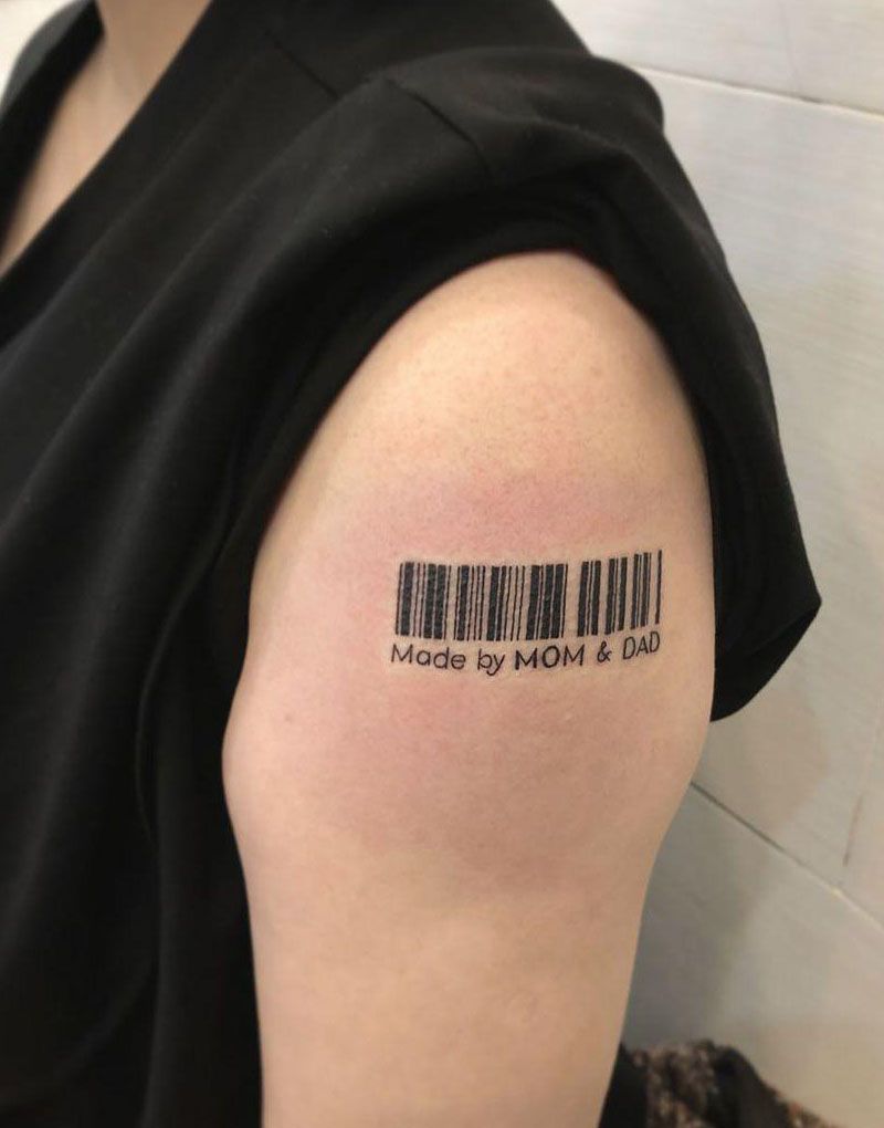 30 Unique Barcode Tattoos You Can Copy