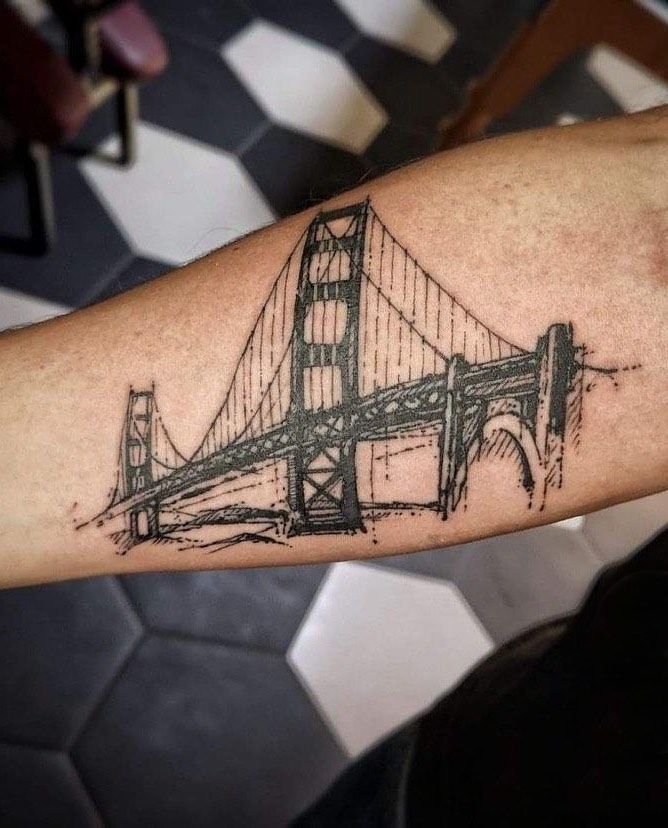 30 Pretty Bridge Tattoos for Your Inspiration
