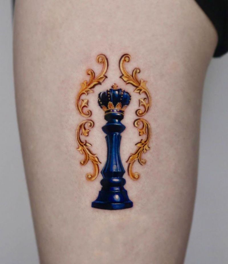 30 Pretty Chess Tattoos You Will Love