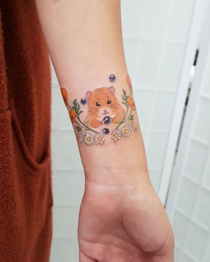 30 Cute Hamster Tattoos You Must See