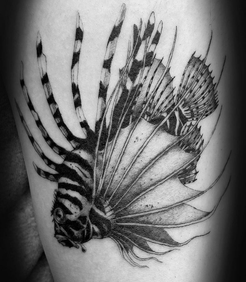 30 Gorgeous Lionfish Tattoos You Must Love