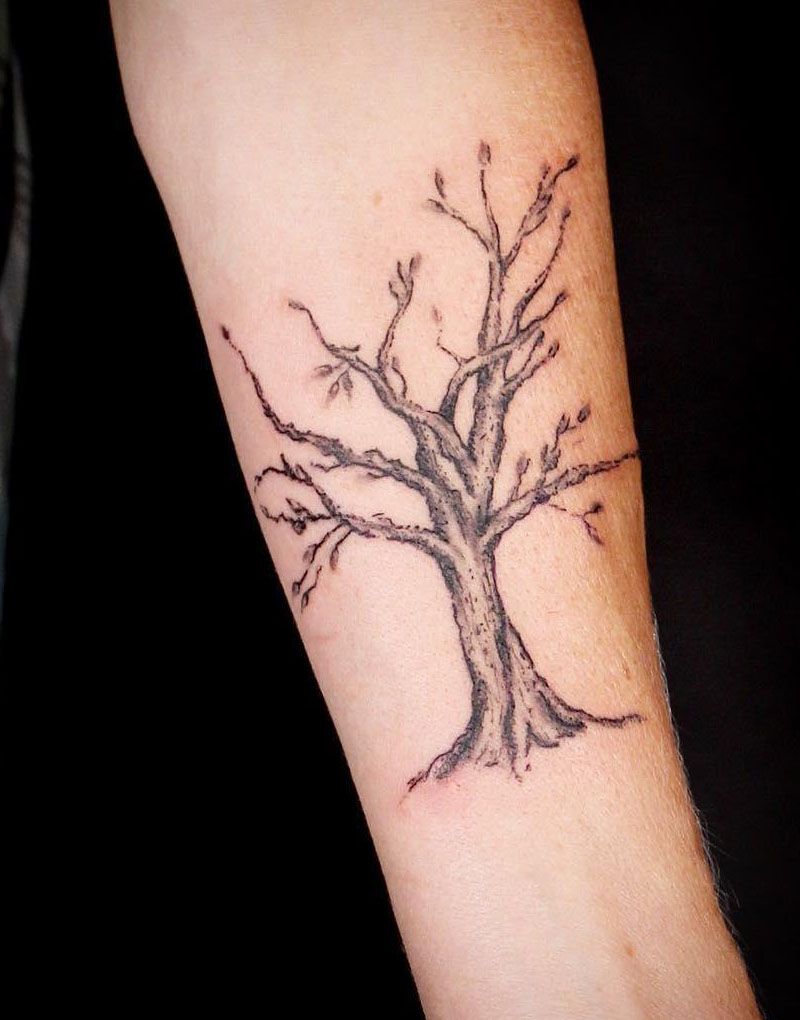 30 Gorgeous Maple Tree Tattoos to Inspire You