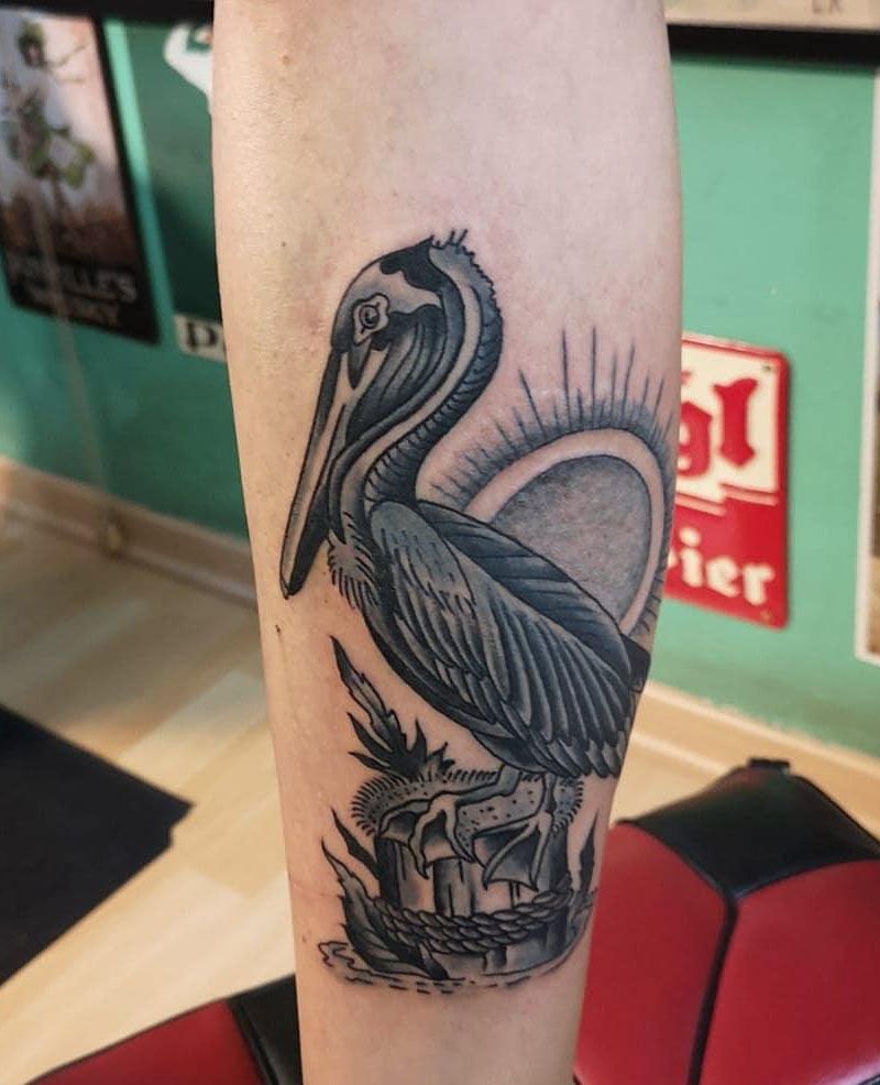 30 Pretty Pelican Tattoos You Can’t Miss