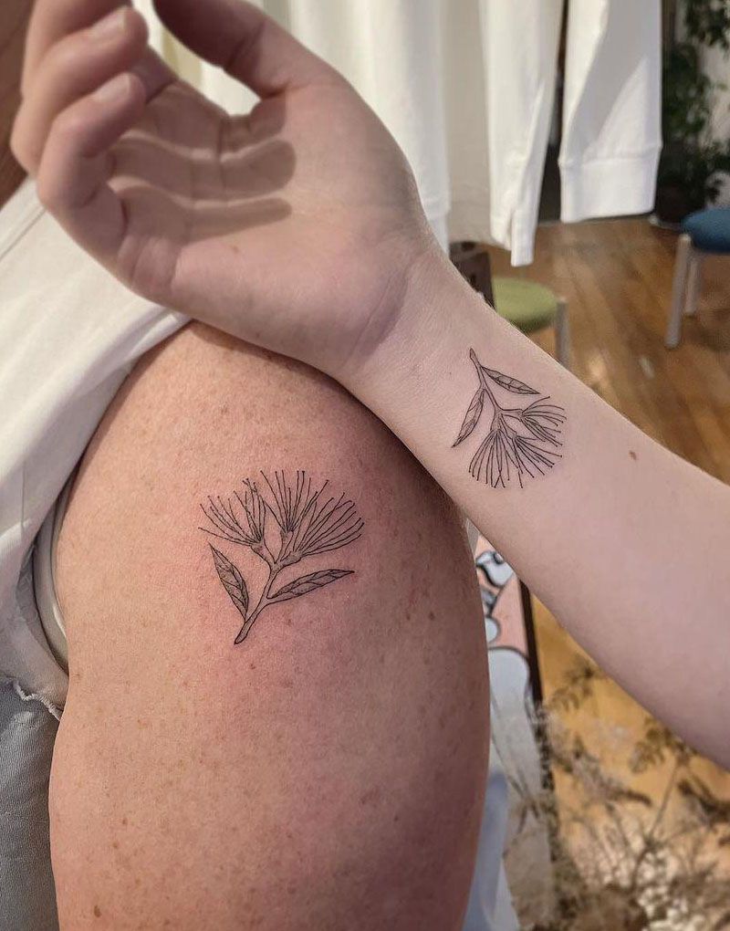 30 Pretty Pohutukawa Tattoos You Can Copy