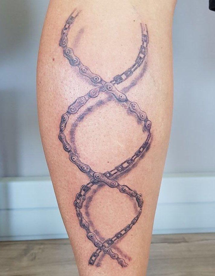 30 Pretty Bike Chain Tattoos You Can Copy