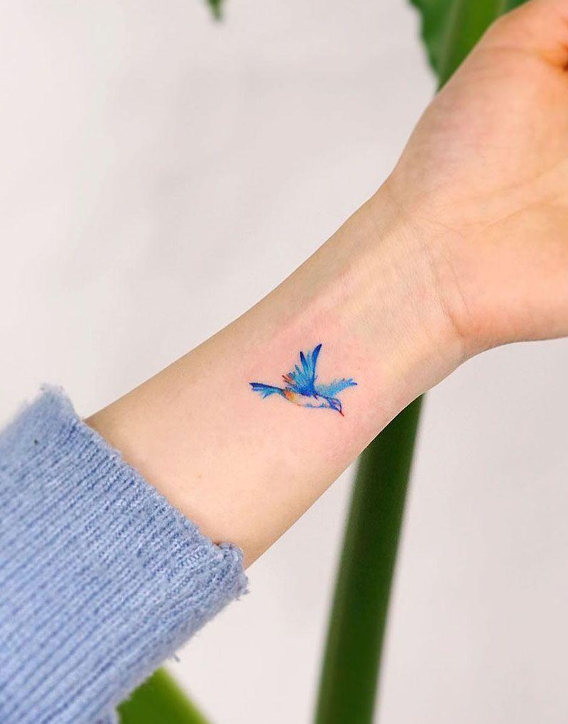 30 Pretty Bluebird Tattoos for Your Inspiration