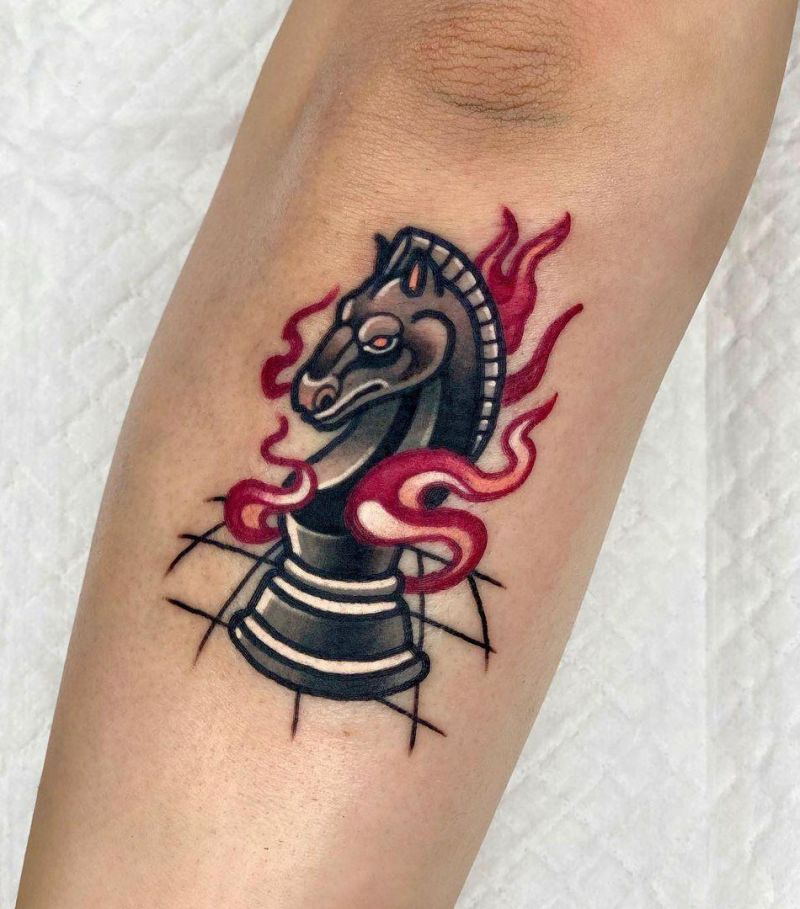 30 Pretty Chess Tattoos You Will Love