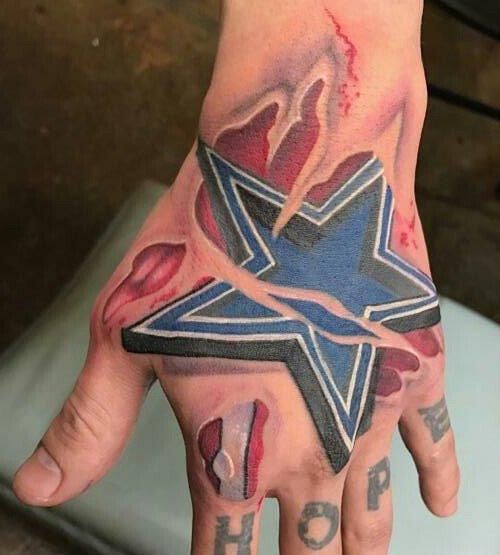 30 Pretty Dallas Cowboys Tattoos You Must Love