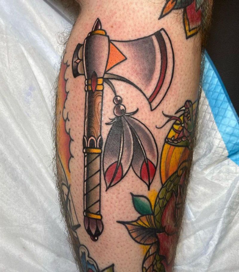 30 Gorgeous Hatchet Tattoos to Inspire You