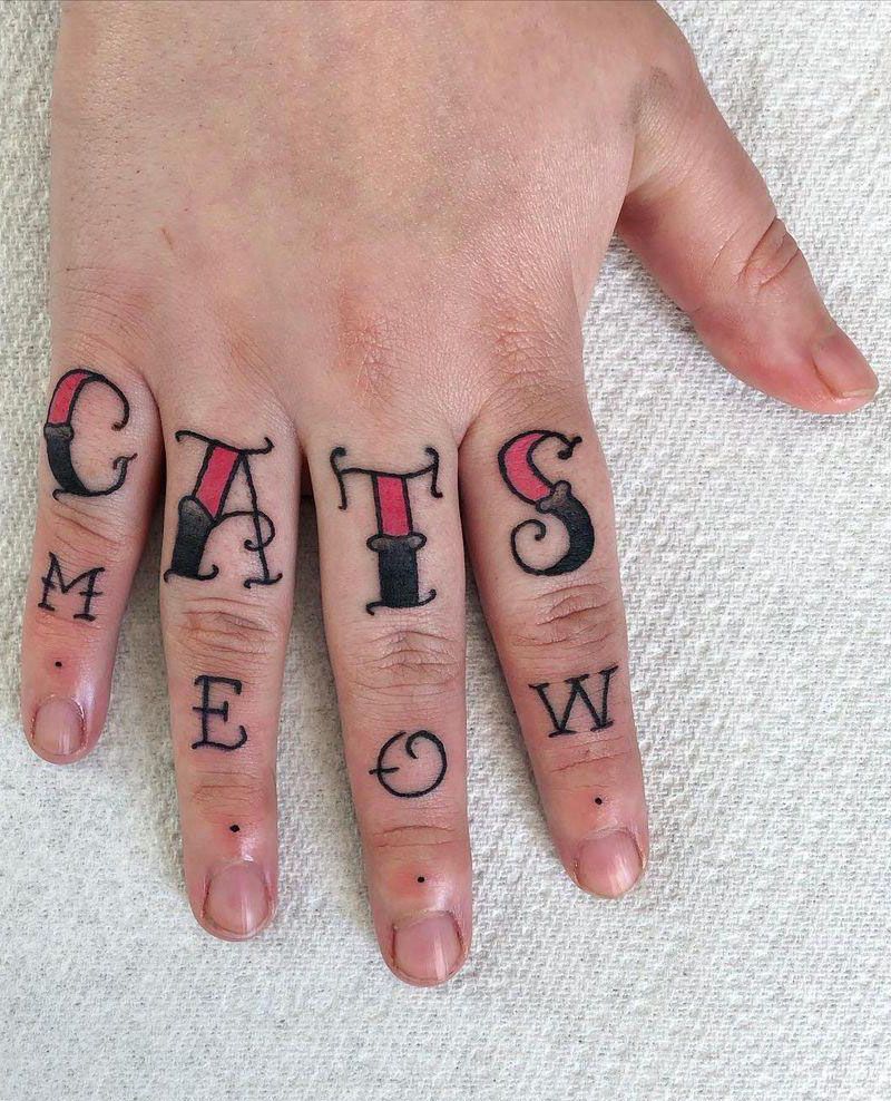 30 Perfect Knuckle Tattoos for Your Inspiration