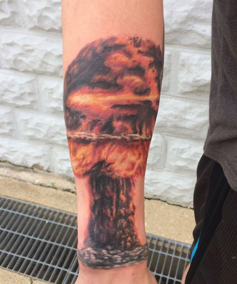 30 Gorgeous Mushroom Cloud Tattoos You Must Love