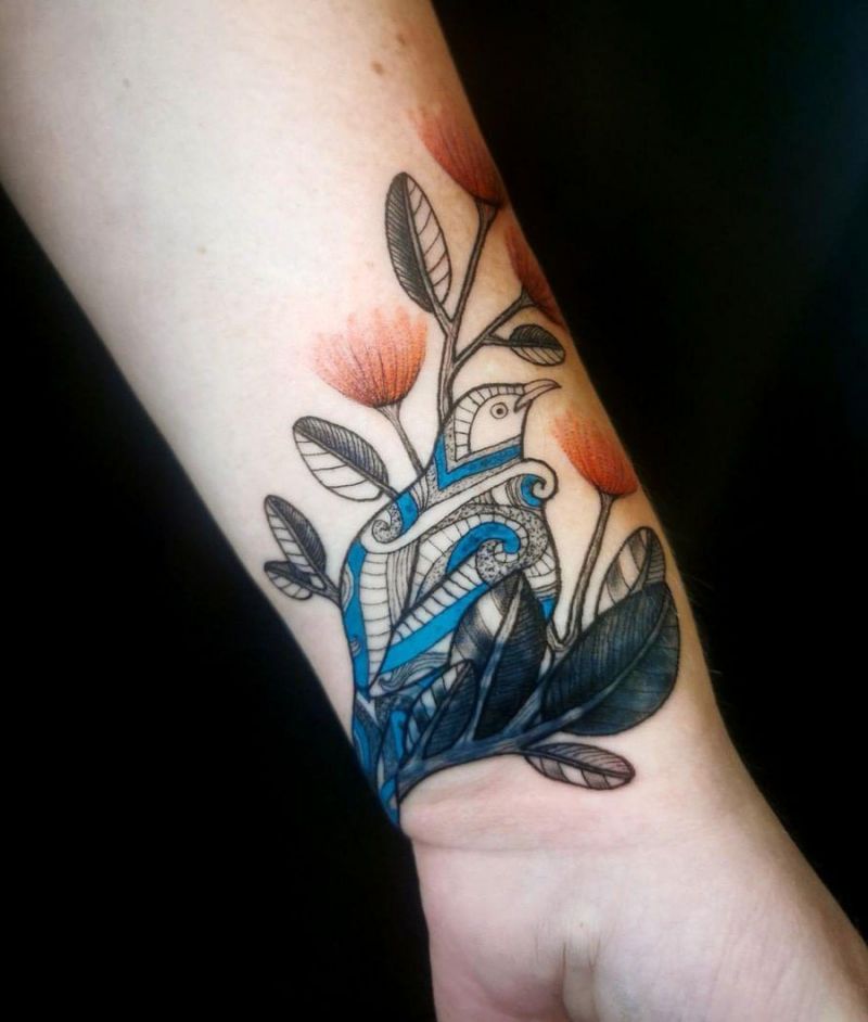 30 Pretty Pohutukawa Tattoos You Can Copy