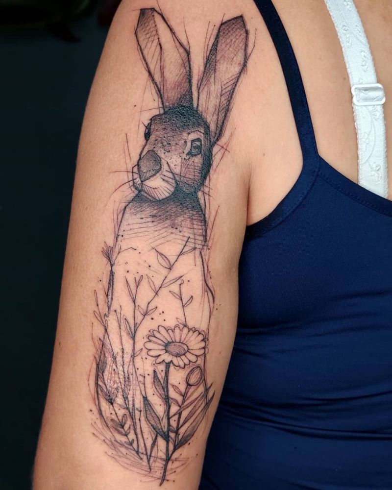 30 Wonderful Rabbit Tattoos Make You Attractive