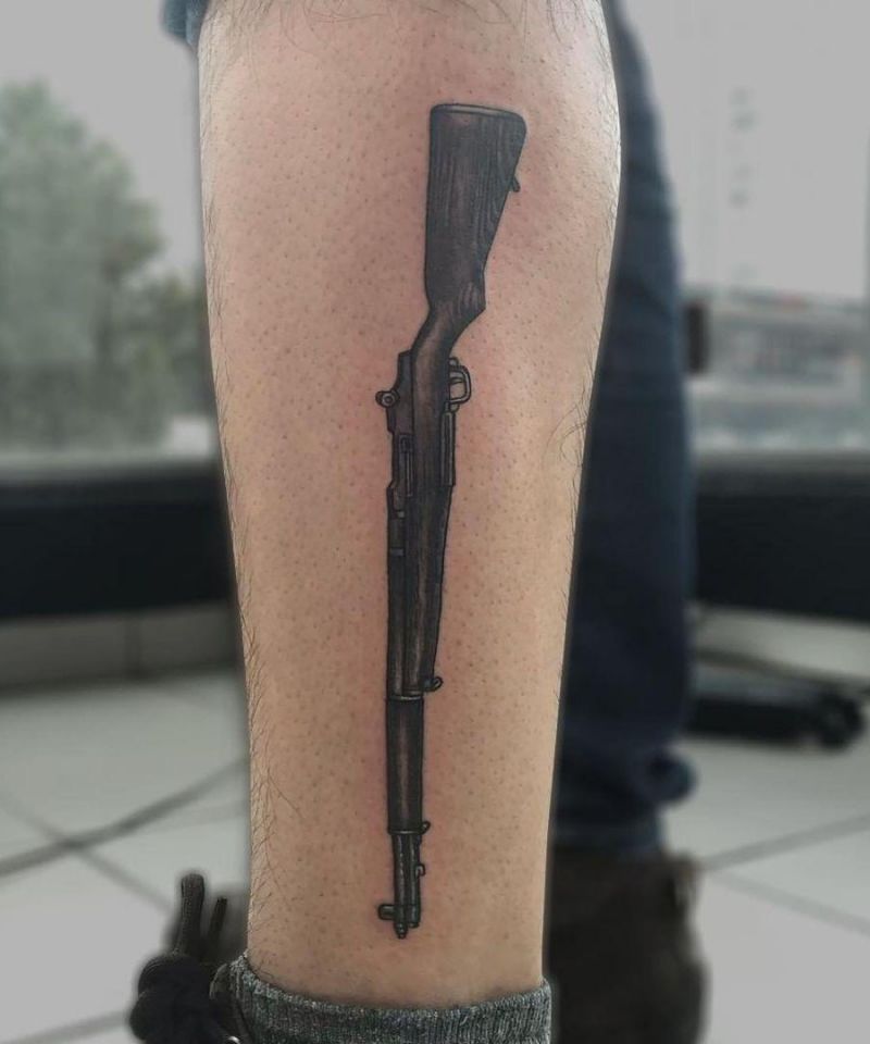 30 Pretty Rifle Tattoos You Can Copy