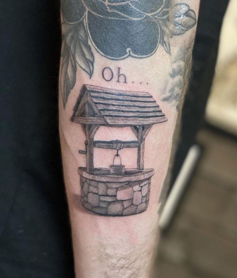 30 Pretty Wishing Well Tattoos You Can Copy