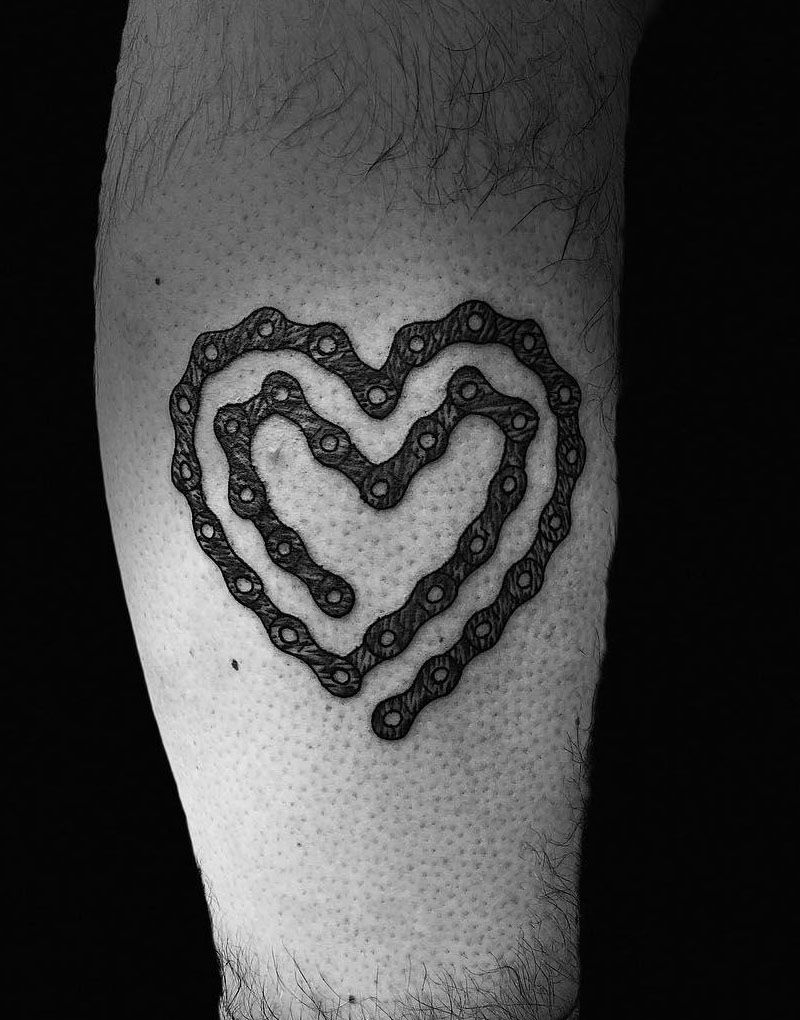 30 Pretty Bike Chain Tattoos You Can Copy