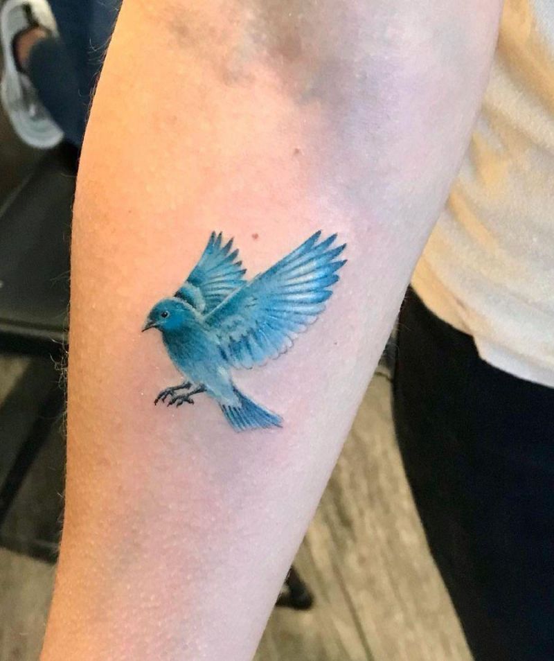 30 Pretty Bluebird Tattoos for Your Inspiration