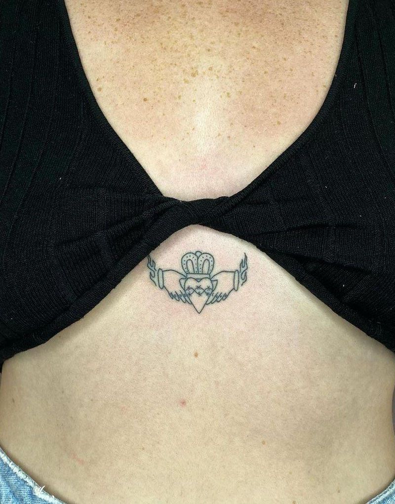 30 Pretty Claddagh Tattoos You Must Love