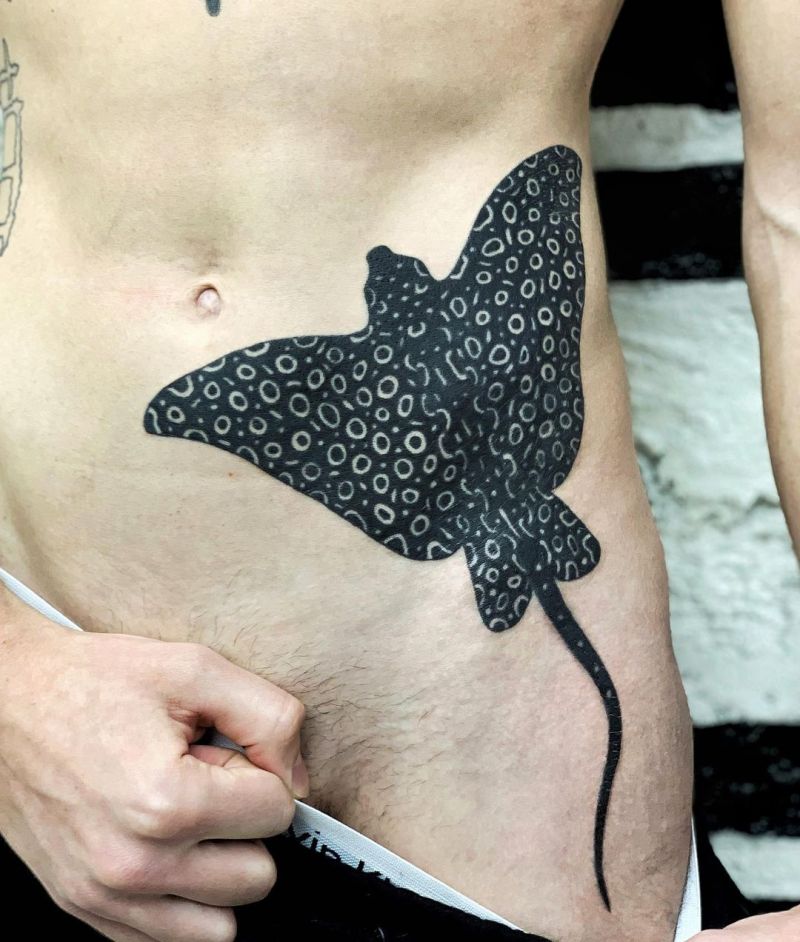 30 Pretty Eagle Ray Tattoos for Your Inspiration